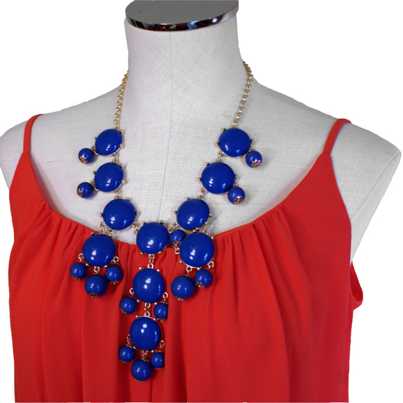 Blue Bauble Necklace — Everly and Ace - Picture 2 of 2